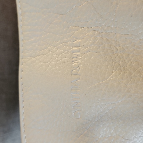 Cynthia Rowley Genuine Leather Cream Leather Tote Bag 15” x 15” - Picture 9 of 9